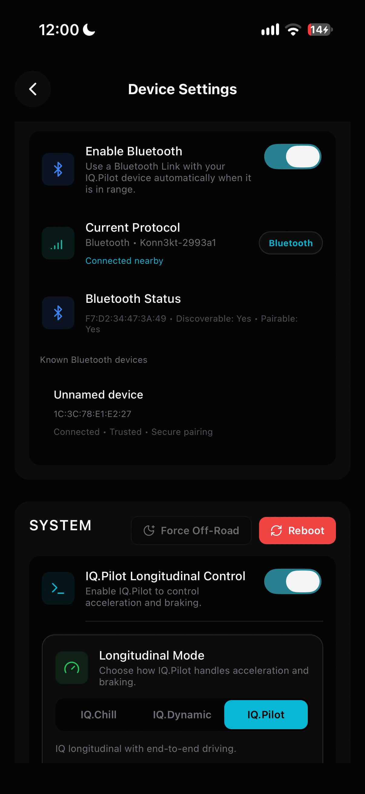 Change settings.
